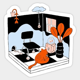 Cat Quarantine Sticker